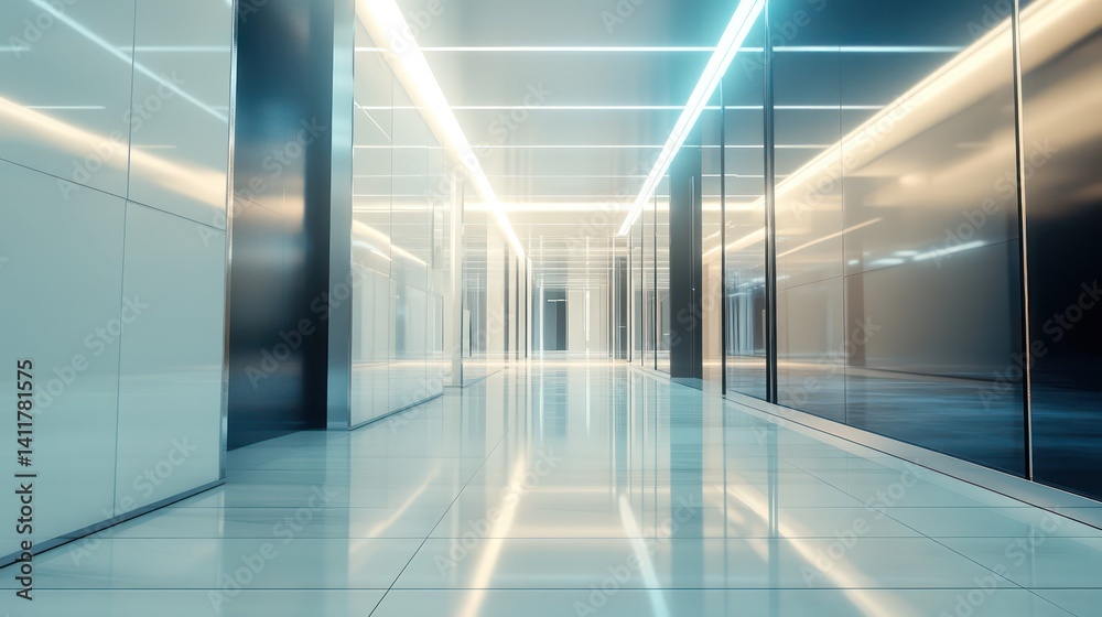 Modern office hallway design Modern office hallway design