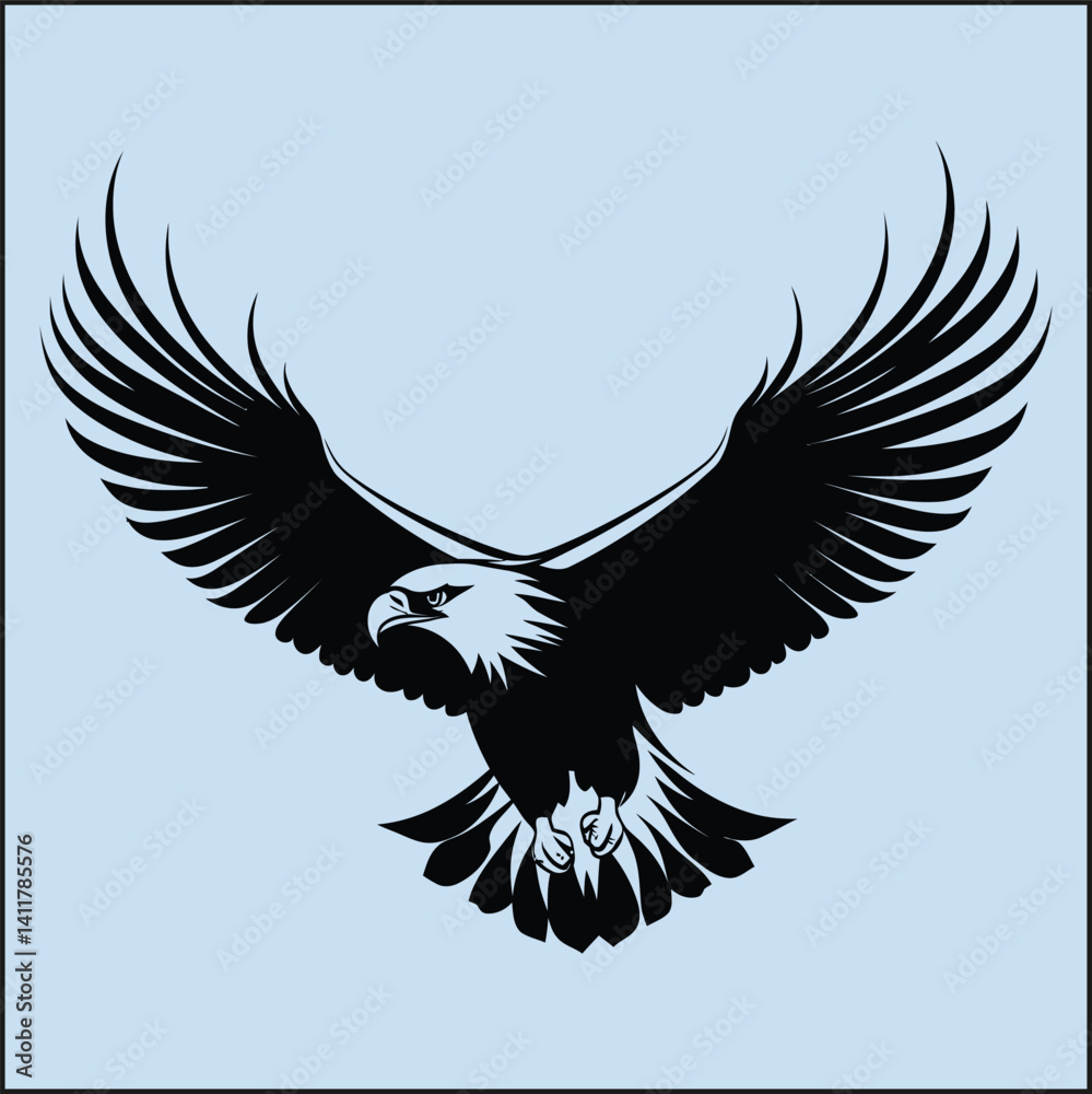 Obraz premium Silhouette of an Eagle, Bird