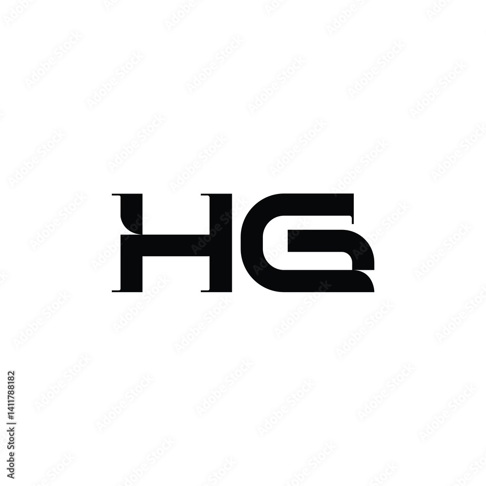 HG monogram logo design letter text name symbol monochrome logotype alphabet character simple logo HG monogram logo design letter text name symbol monochrome logotype alphabet character simple logo