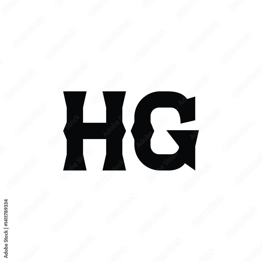 HG monogram logo design letter text name symbol monochrome logotype alphabet character simple logo HG monogram logo design letter text name symbol monochrome logotype alphabet character simple logo