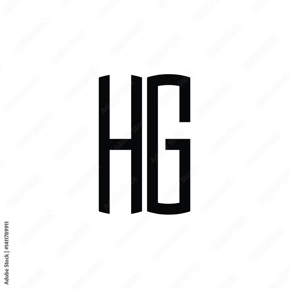HG monogram logo design letter text name symbol monochrome logotype alphabet character simple logo HG monogram logo design letter text name symbol monochrome logotype alphabet character simple logo