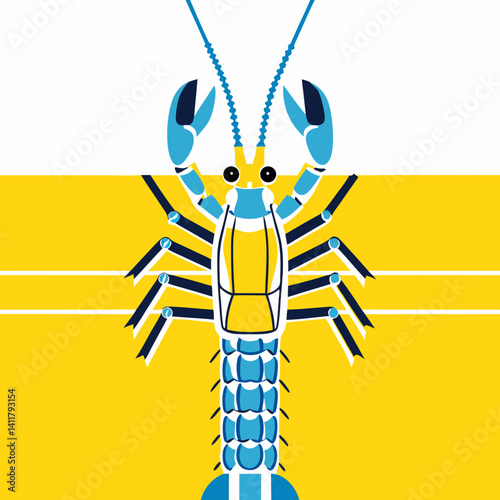 Futuristic Peacock Mantis Shrimp with sci-fi vibes—vivid, deadly beauty in a surreal underwater form
