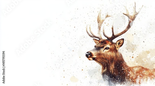 A majestic stag with impressive antlers, embodying the beauty of wildlife.