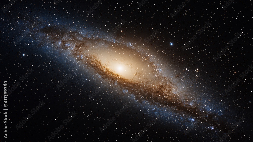 Fototapeta premium Spiral Galaxy in Space