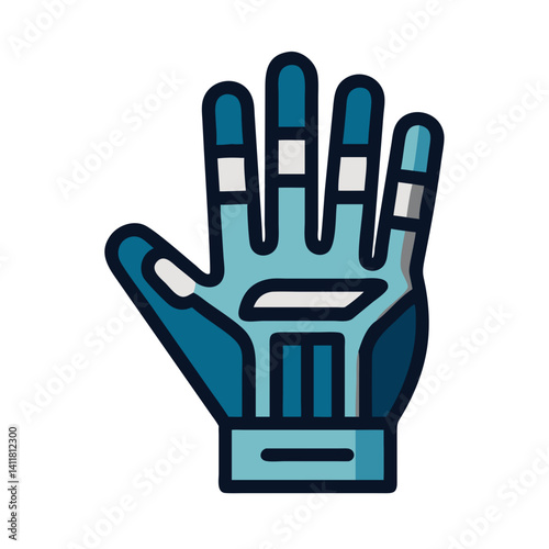 Full Sports Glove Icon Representing Hand Protection and Athletic Gear