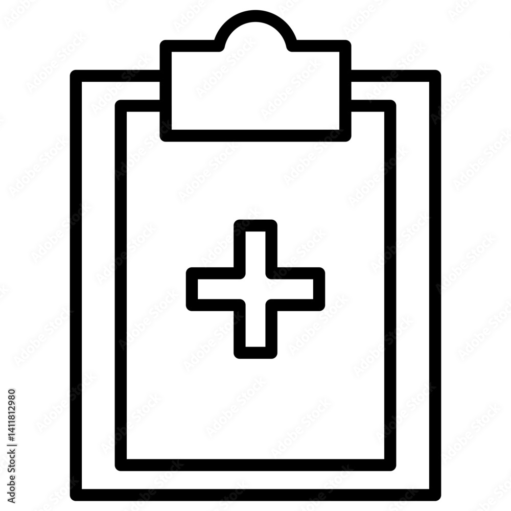 Fototapeta premium medical record Icon