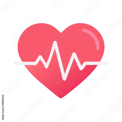 Heart Shape Icon Representing User Like and Positive Feedback