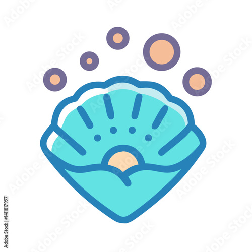 Seashell Icon Representing Ocean Collectibles and Coastal Nature Treasures