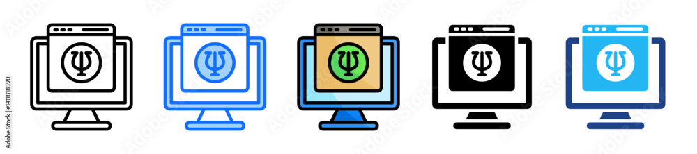 Website Icon Set Multiple Style Collection Website Icon Set Multiple Style Collection