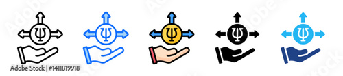 Guidance Icon Set Multiple Style Collection