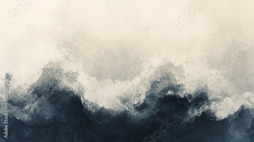 Abstract Blue Gray Beige Wave Texture Background