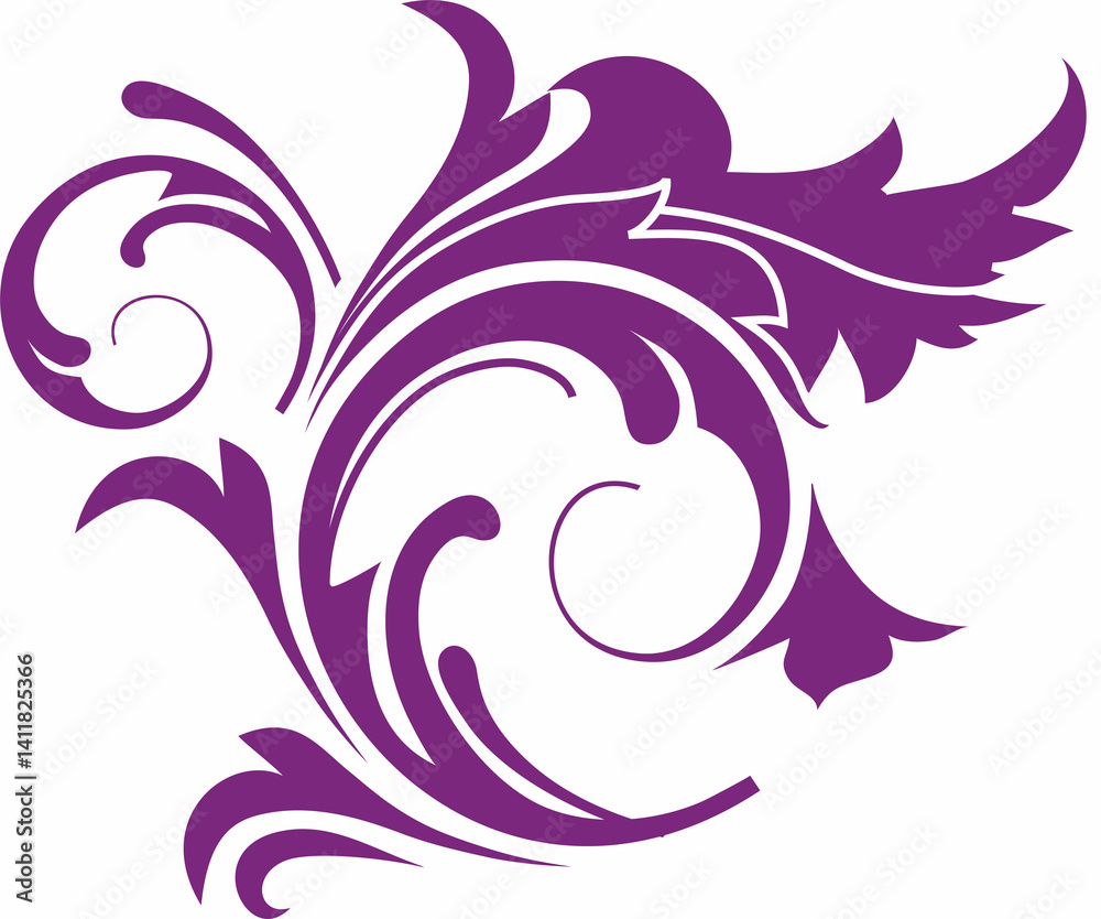 Naklejka premium abstract floral design
