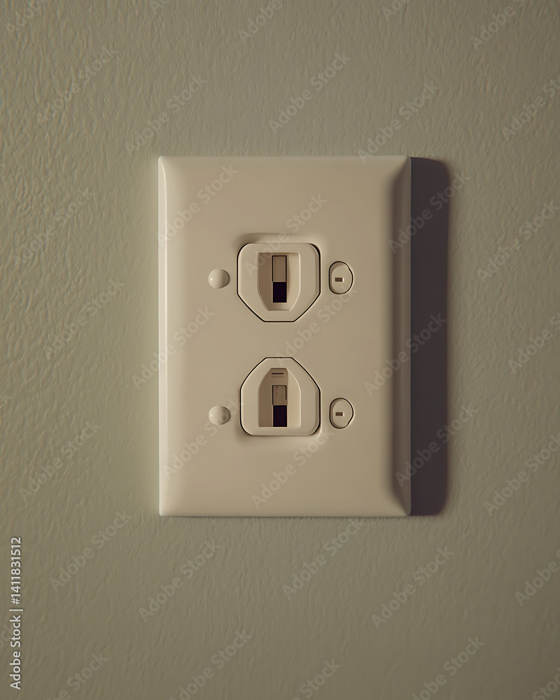 Electrician wiring electrical outlets in a new home. Featuring precision and safety