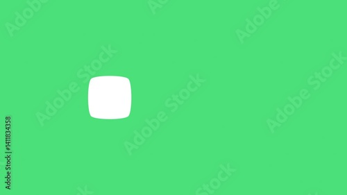 Logo reveal with a white background and smooth geometric transitions