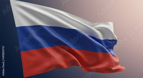 Free Download Majestic Russian Flag Waving Gracefully in the Wind: A Symbol of National Pride and Identity - GFXLoad