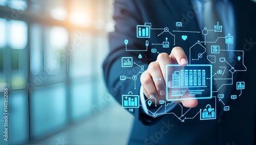 Innovative Mid-Year Planning Visuals: Strategic Scheduling & Creative Organization Graphics for Executive Insights - Photo Stock Concept