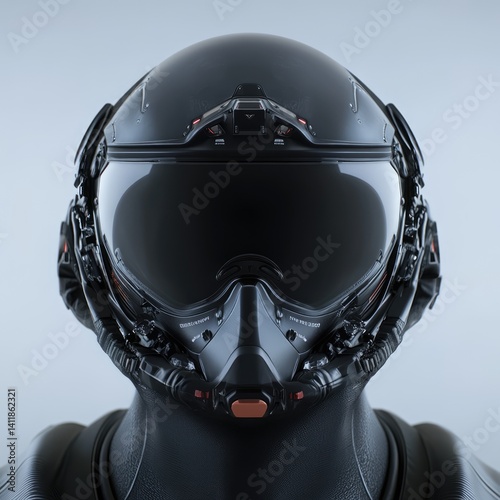 A focused fighter pilot in a sleek cockpit signifies courage and adventure while soaring through the skies