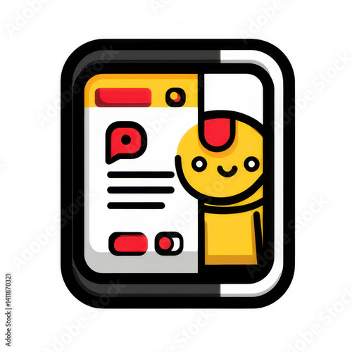 Modern 3D render icons of LinkedIn and career networking