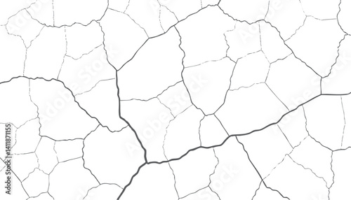 Texture soil dry crack background pattern. black and white vintage of cracked concrete scribble effect.	