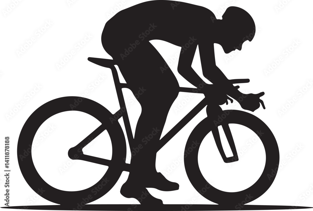 Fototapeta premium Bicycle Rider Bundle for Cricut