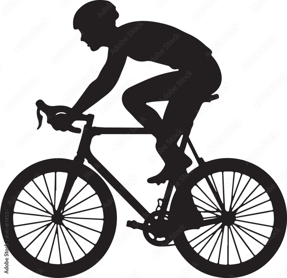 Fototapeta premium Bicycle Rider Bundle for Cricut