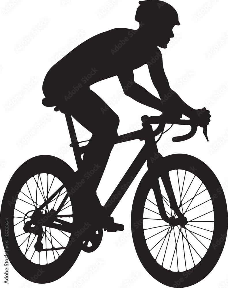 Fototapeta premium Bicycle Rider Bundle for Cricut
