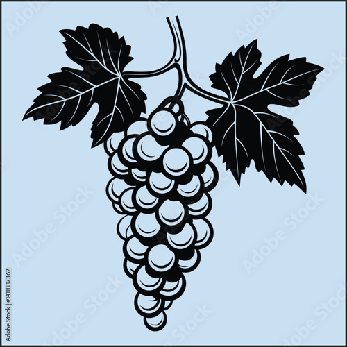 Grapes Silhouette, Fruit