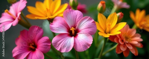 Focal point of a floral arrangement featuring an isolated plant, bouquet, arrangement