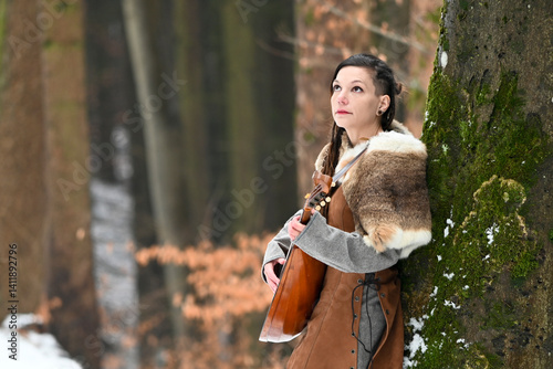 weiblicher nordischer Barde photo
