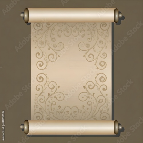 Decorative Chinese style scroll design
