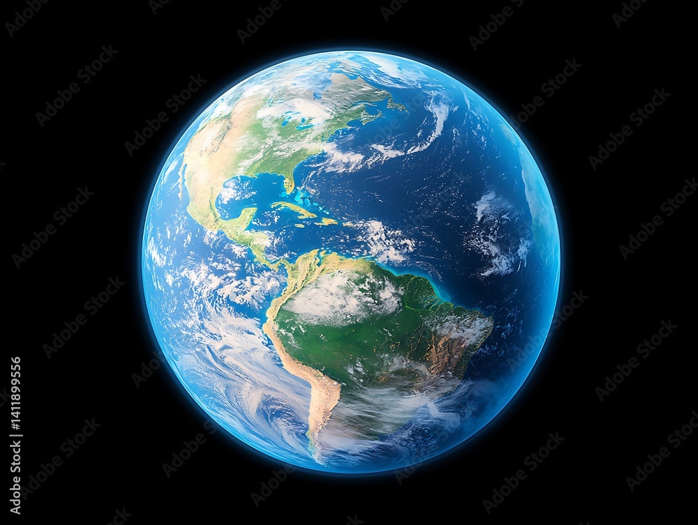 Earth from Space - Daytime View Earth from Space - Daytime View