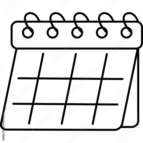 Calendar Line Art
