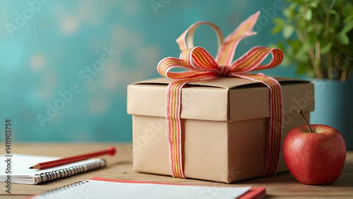 Exhibit refined visuals of innovative gift ideas honoring teachers featuring creative presentations and artistic designs that celebrate educational influence and teacher impact in  Photo Stock  Concep