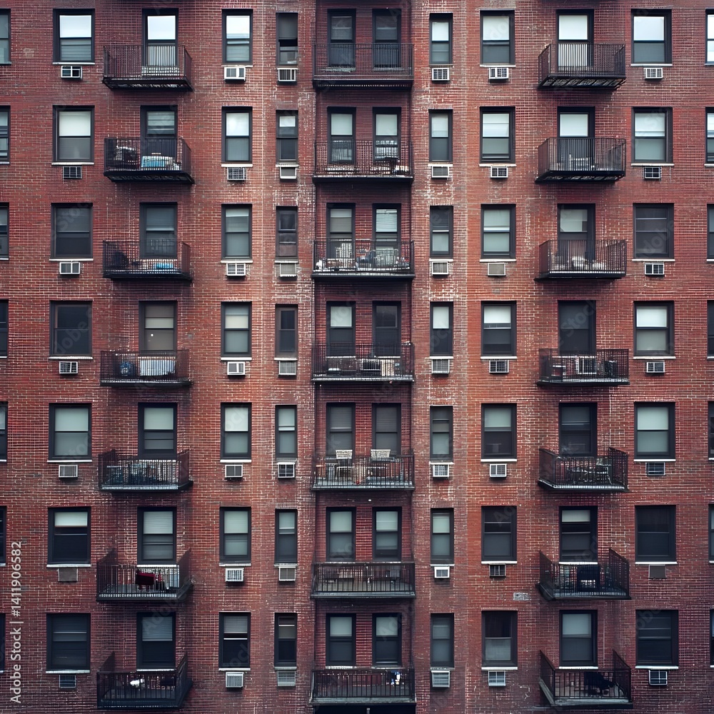 Residential apartment building facade urban cityscape photography daytime front view modern architecture
