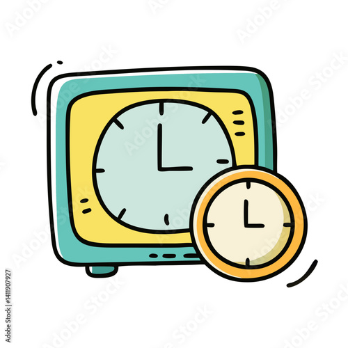 clock scheduled time icon, clock scheduled time vector illustration-simple illustration of clock scheduled time, perfect for clock scheduled time logos and icons