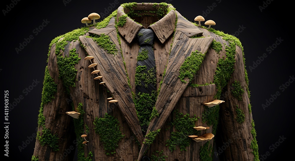 Fototapeta premium suit of man isolated with nature concept
