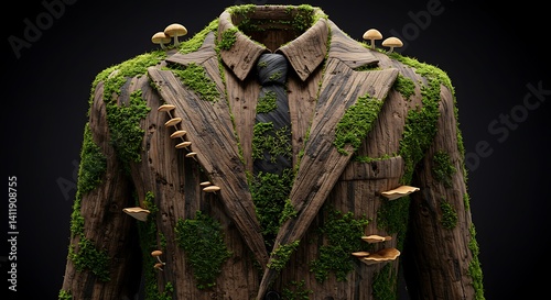suit of man isolated with nature concept