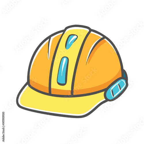 construction helmet icon, construction helmet vector illustration-simple illustration of construction helmet, perfect for construction helmet logos and icons