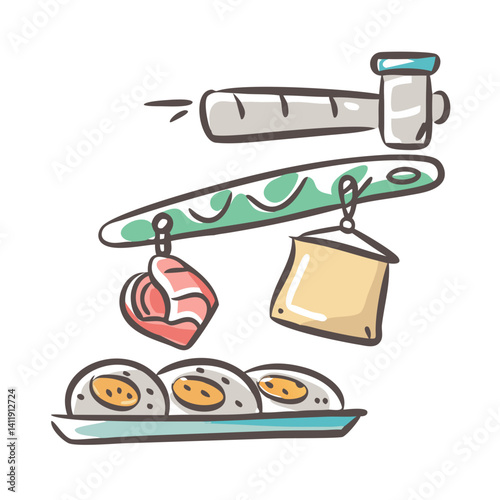 food processing icon, food processing vector illustration-simple illustration of food processing, perfect for food processing logos and icons