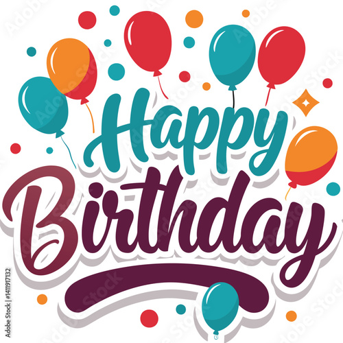 Wallpaper Mural Happy Birthday Celebration (2) Torontodigital.ca