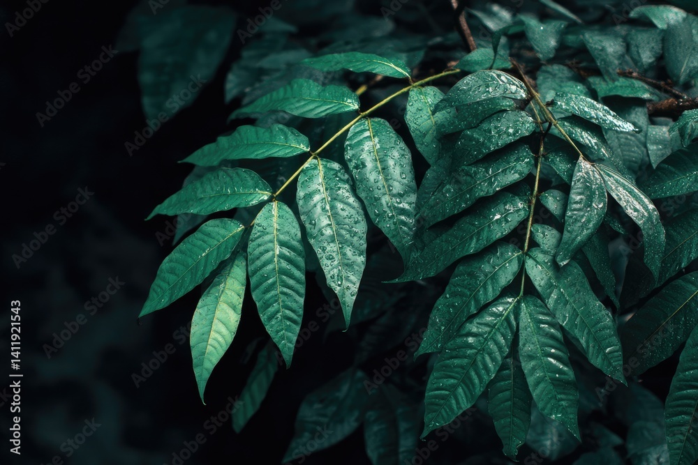 Lush, dark green leaves