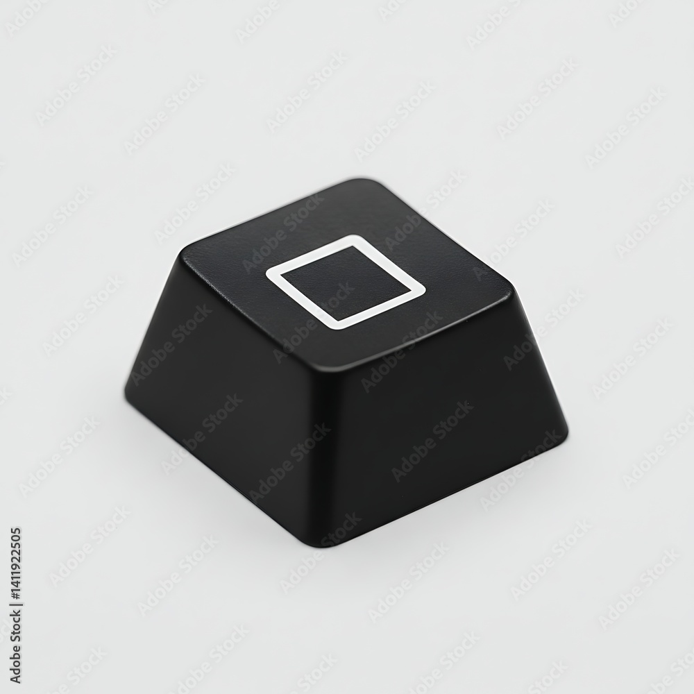 Black Square Keycap: Custom Mechanical Keyboard Accessory Black Square Keycap: Custom Mechanical Keyboard Accessory