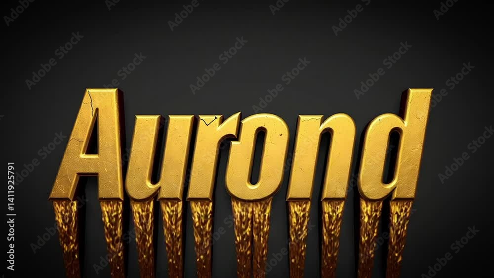 Abstract gold text with a grunge texture.