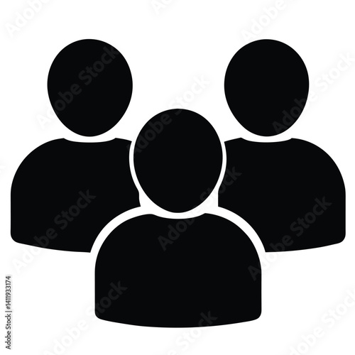 Group Icon Representing Community or Teamwork