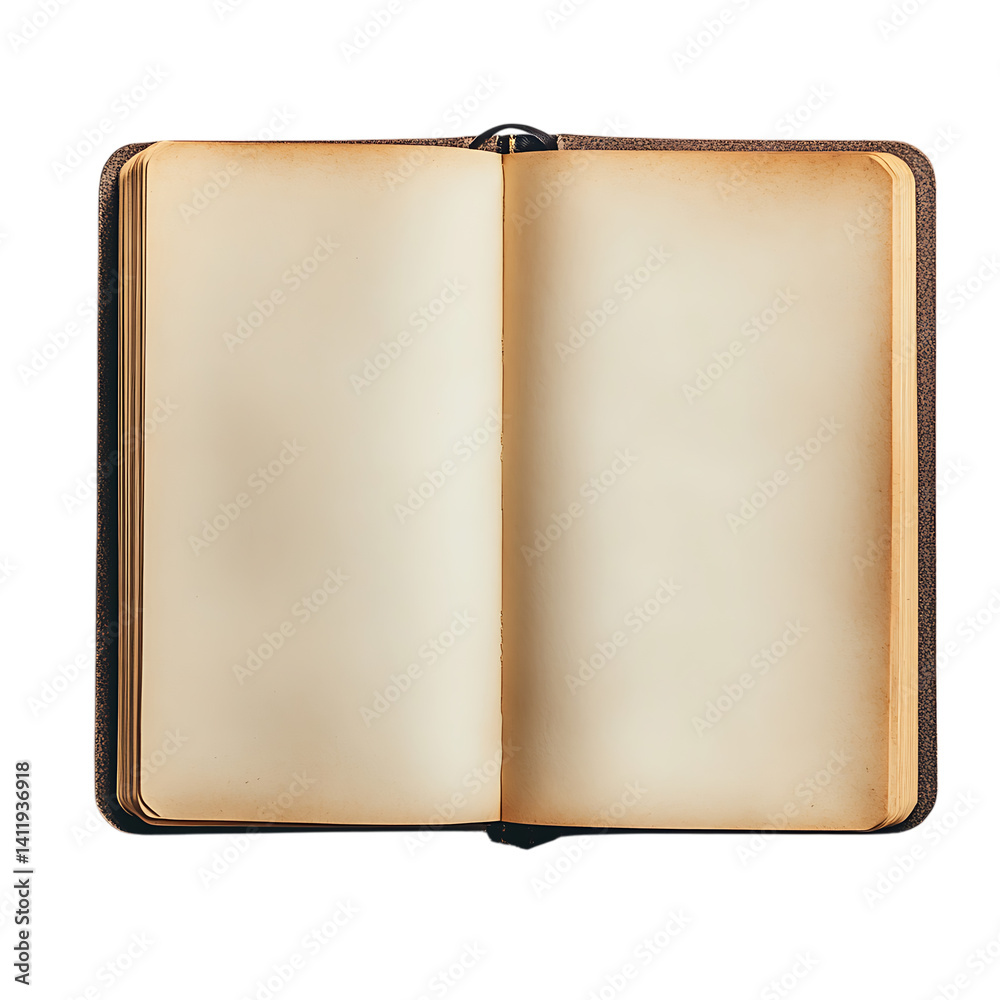 Fototapeta premium open notebook png