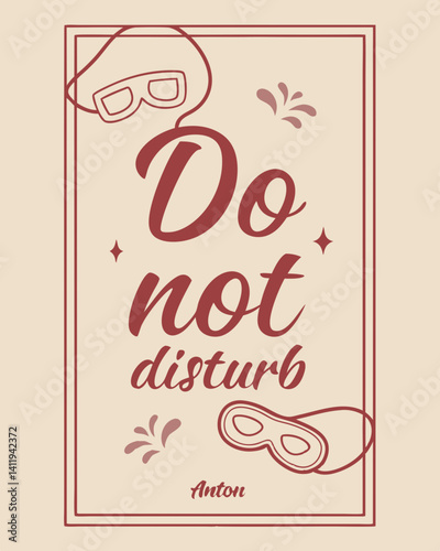 do not disturb Typography quotes vector T-shirt design