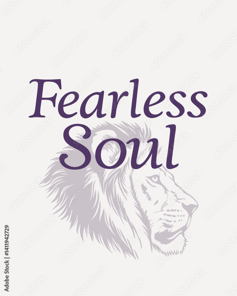 fearless soul Typography quotes vector T-shirt design