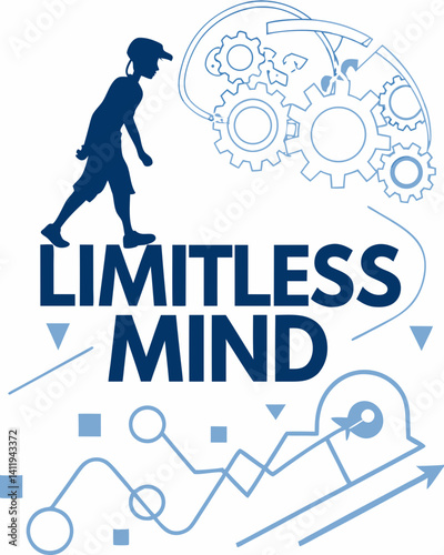 limitless mind Typography quotes vector T-shirt design