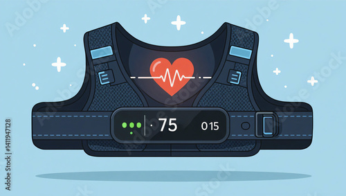 Heart Rate Monitor Vest for Fitness Tracking and Health Monitoring
