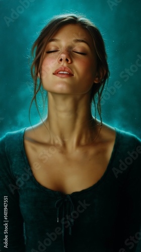 Modern ethereal portrait wi...